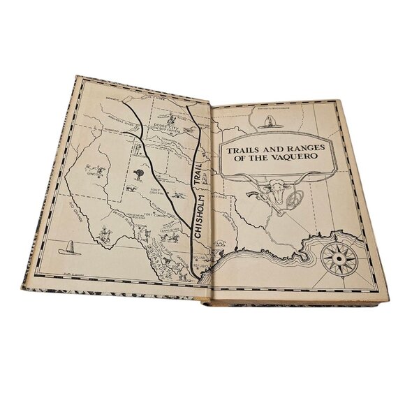 A Vaquero of the Brush Country J. Frank Dobie 1929 4th Edition Faux Snakeskin - Picture 7 of 16